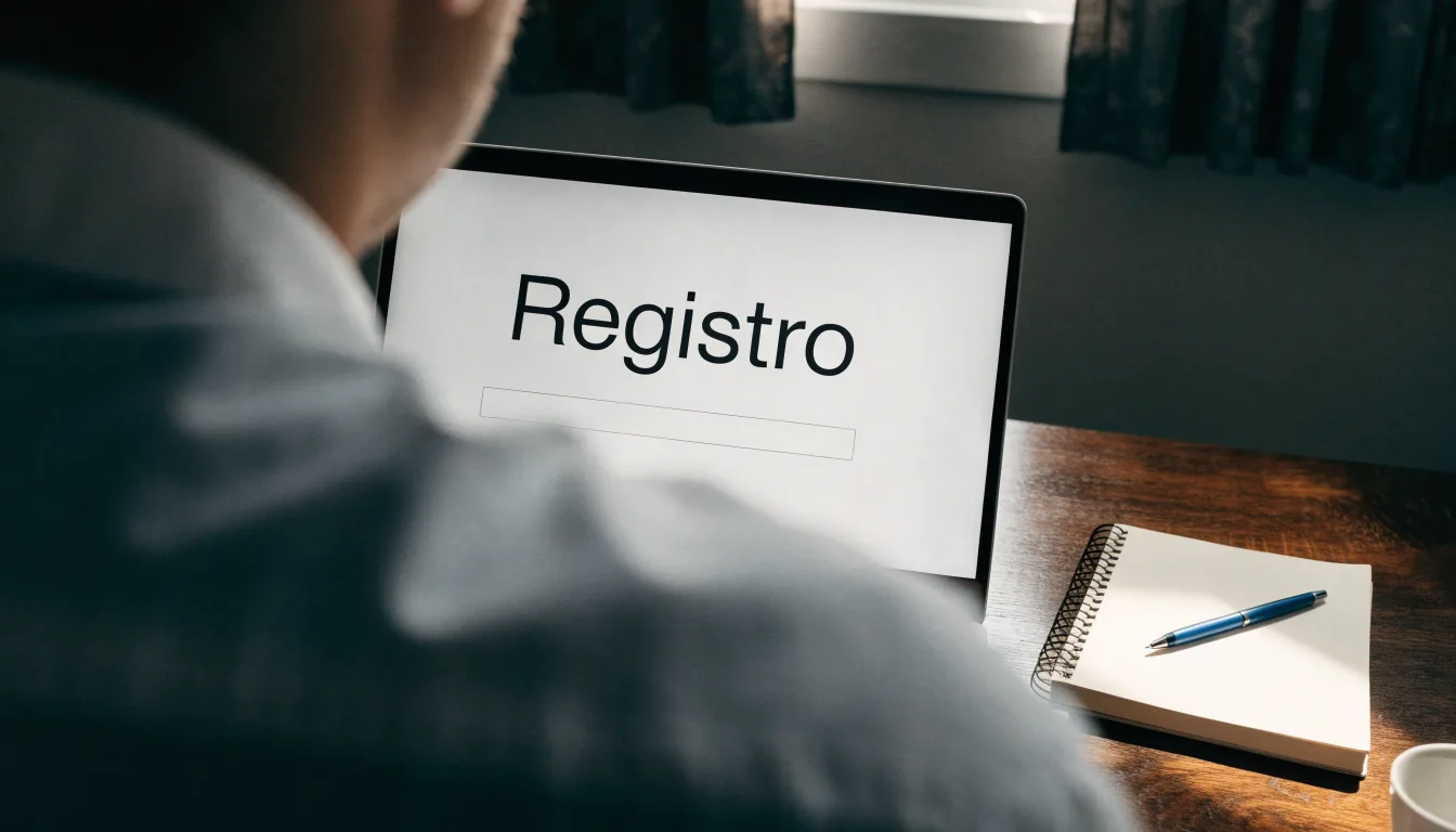 Un foglio di concessione in carta con un timbro rosso, appoggiato su una scrivania di legno accanto a una penna